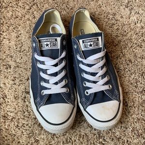 navy blue converse